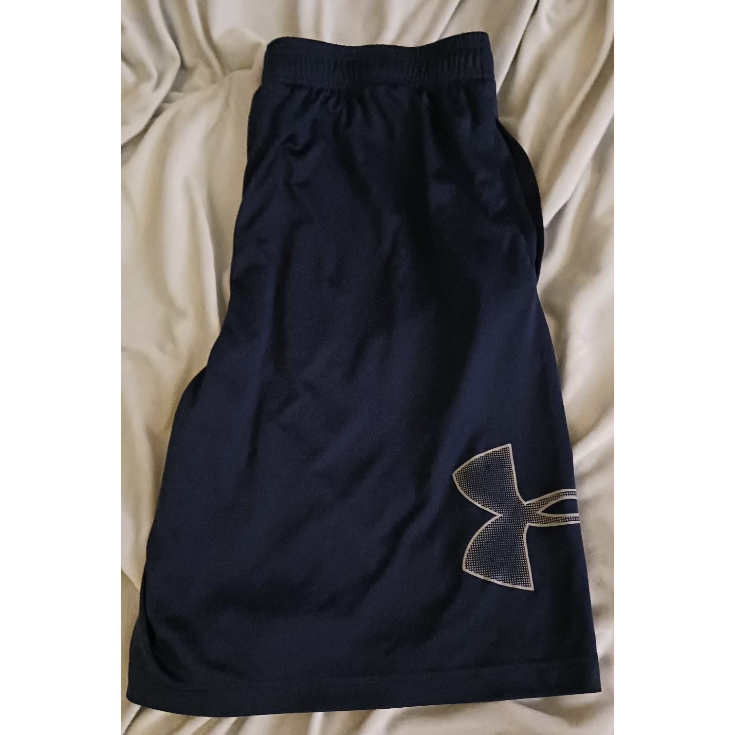 Under Armour Boys Heatgear Loose Fit Navy Blue Shorts